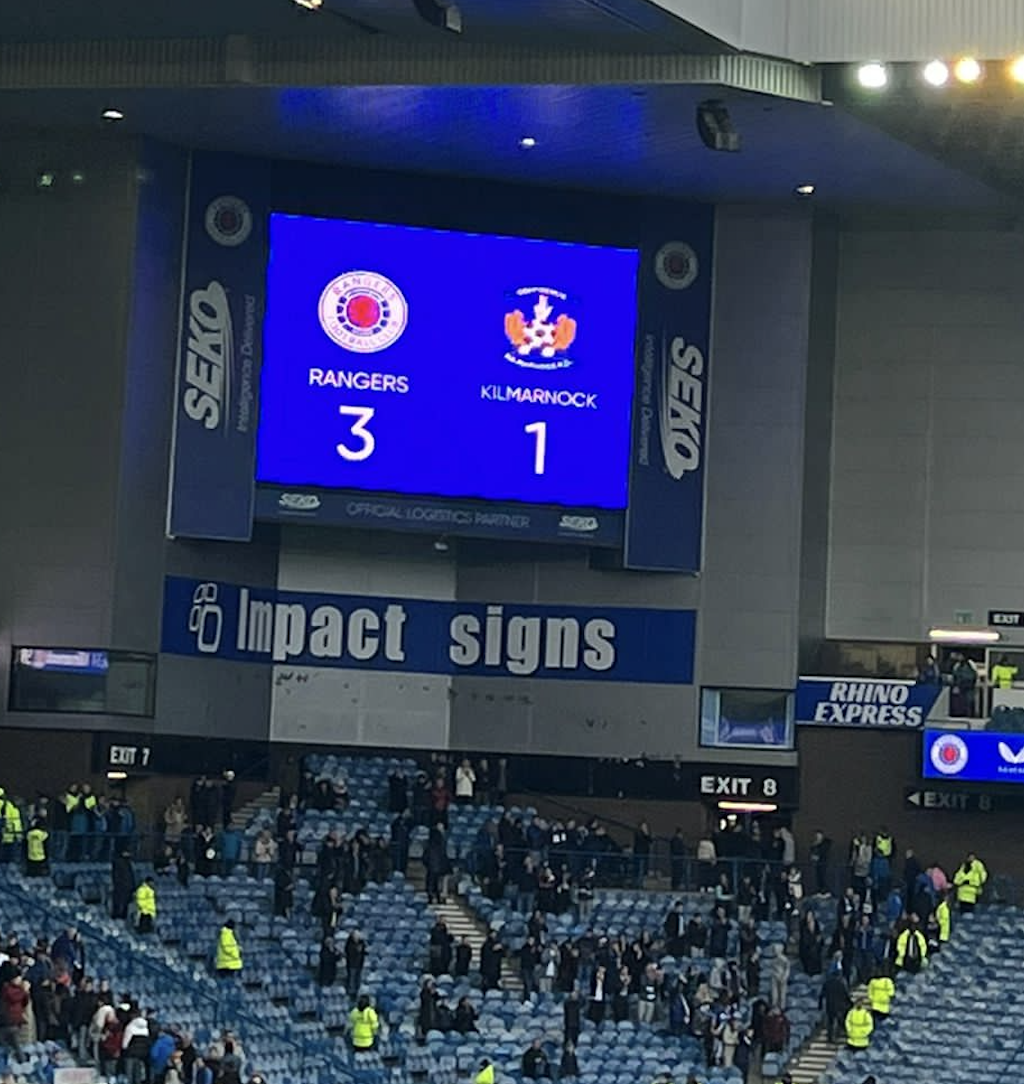 Rangers 3-1 Kilmarnock – the game of two halves